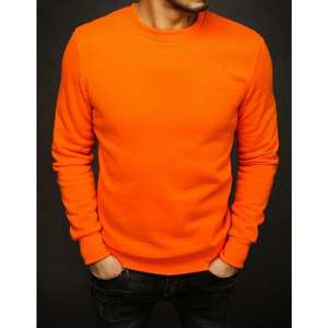 Men's smooth orange sweatshirt BX4510 vyobraziť