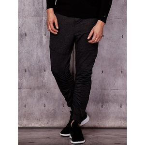 Dark gray sweatpants with zip pockets vyobraziť
