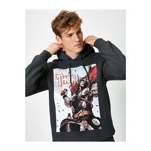 Koton Marvel Licensed Thor Sweatshirt in Male Grey Hoodie vyobraziť