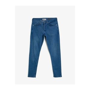 Koton Men's Navy Blue Super Skinny Pocket Pants vyobraziť