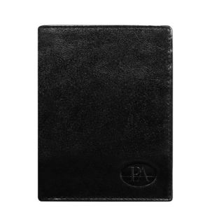 Classic black leather wallet for men vyobraziť
