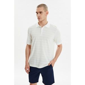 Trendyol White Men's Slim Fit Short Sleeve Polo Neck T-shirt vyobraziť