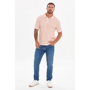 Trendyol Salmon Men's Slim Fit Polo Neck T-shirt vyobraziť