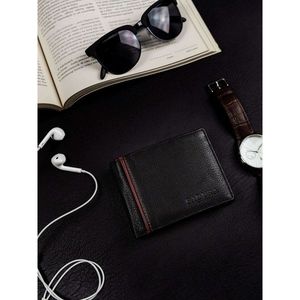 BADURA Men´s black leather wallet vyobraziť