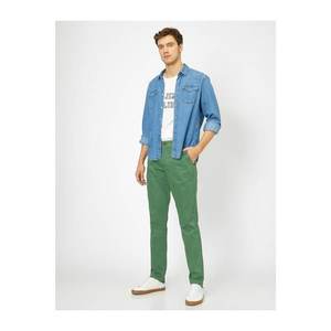 Koton Men's Green Trousers vyobraziť