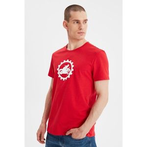 Trendyol Red Men's T-Shirt vyobraziť