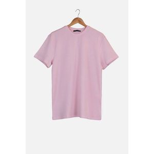 Trendyol Pink Men's Regular Fit Short Sleeve T-Shirt vyobraziť