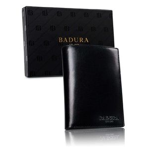 BADURA Black vertical men´s wallet vyobraziť