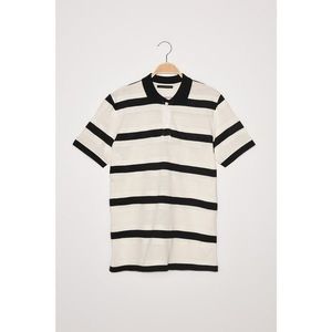 Trendyol Black cotton t-shirt-short sleeve Polo Shirt vyobraziť
