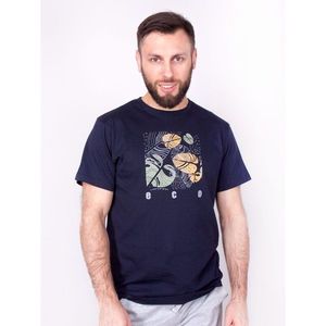 Yoclub Cotton T-Shirt Short Sleeve PM-025/TSH/MAN Navy Blue vyobraziť