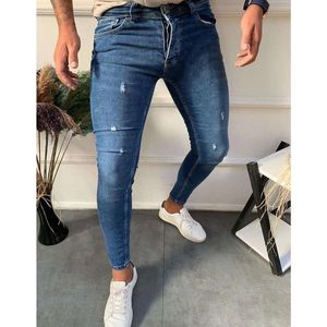 Men's blue jeans trousers UX2735 vyobraziť