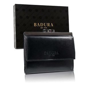 BADURA Black leather men´s wallet vyobraziť