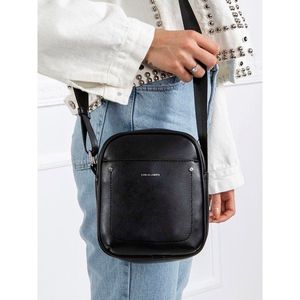 Small black eco-leather handbag vyobraziť