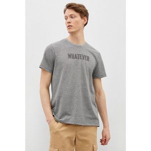 Koton Men's Anthracite Striped T-Shirt vyobraziť