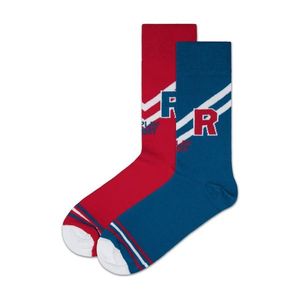Replay Ponožky Casual Sport Logo&Stripes 2Prs Banderole - Red/Cobalt Blue vyobraziť