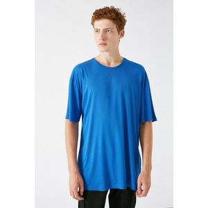 Koton Men's Saks Blue T-Shirt vyobraziť
