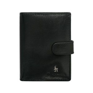 Vertical black leather wallet vyobraziť