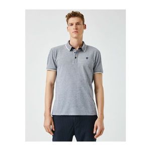 Koton Men's Navy Blue Polo Neck T-shirt vyobraziť