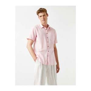 Koton Men's Short Sleeve Shirt Cotton vyobraziť