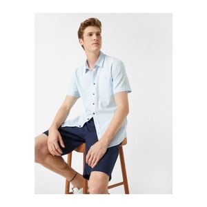 Koton Men's Short Sleeve Shirt Cotton vyobraziť