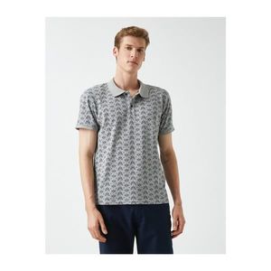 Koton Polo Neck T-Shirt Patterned Short Sleeve Cotton Slim Fit vyobraziť