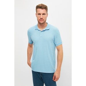 Trendyol Light Blue Men Regular Fit Polo Neck T-shirt vyobraziť