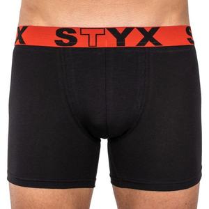 Men's boxers Styx long sport rubber black (U964) vyobraziť