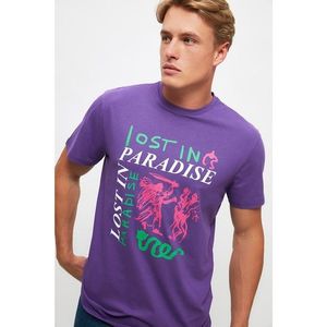 Trendyol Purple Men's T-Shirt vyobraziť