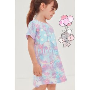 Trendyol Multi Colored Minnie Mouse Licensed Tie Dye Pattern Girl Knitted Dress vyobraziť