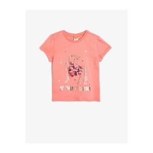 Koton Baby Girl Pink Unicorn Printed T-Shirt vyobraziť