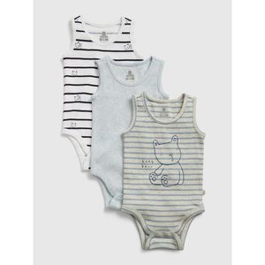 GAP Baby body olx tnk bs lt blue heather 12-18m, 3ks vyobraziť