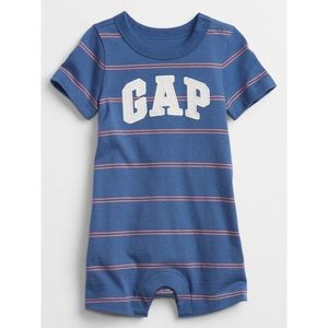GAP Baby overal Logo stripe shorty one-piece vyobraziť