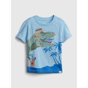 GAP Dětská tričko dinosaur graphic t-shirt vyobraziť