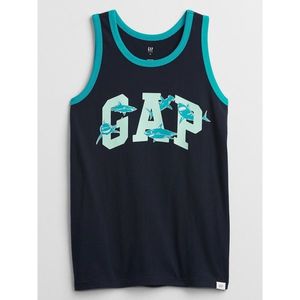 GAP Kids Logo Tank Top Graphic Tank vyobraziť