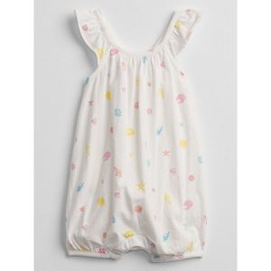 GAP Baby overal shell print bubble one-piece shorty vyobraziť