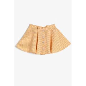 Koton Girl Yellow Check Skirt vyobraziť