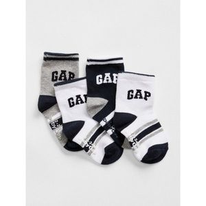 GAP Baby Ponožky Logo Stripe Crew Socks, 4 Páry vyobraziť