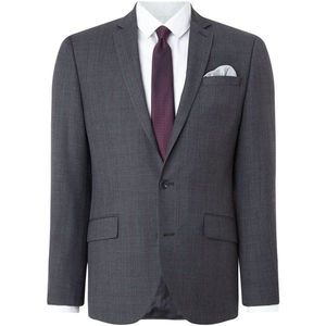 Kenneth Cole Metropolitan Slim Fit Windowpane Suit Jacket vyobraziť