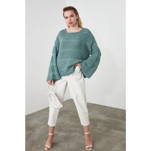 Trendyol Mint KnitTed Detailed Knitwear Sweater vyobraziť