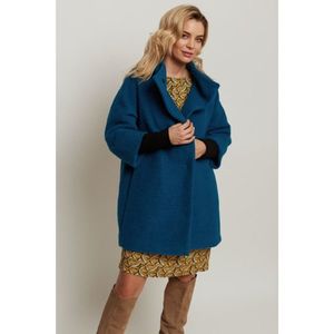 Bubala Woman's Coat Turkus Turquoise vyobraziť