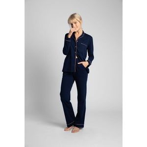 LaLupa Woman's Trousers LA020 Navy Blue vyobraziť