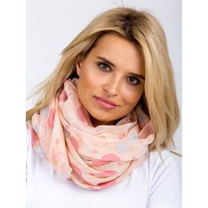 Peach scarf with polka dots vyobraziť