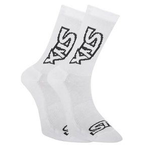 Styx high white socks with black logo (HV1061) vyobraziť
