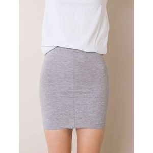 Cotton skirt for girls in gray color vyobraziť