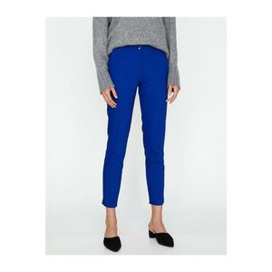 Koton Women's Blue Tight Cut Pants vyobraziť