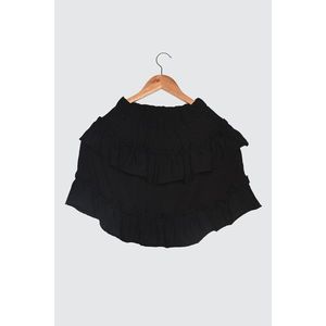 Trendyol Black Petite Flywheel Skirt vyobraziť