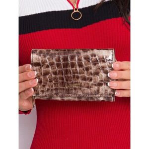 Women´s brown wallet with an animal print vyobraziť