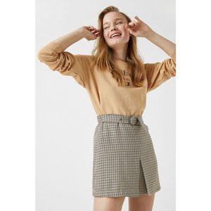 Koton Women Brown Plaid Skirt vyobraziť