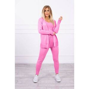 3-piece sweater set pink vyobraziť