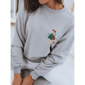 JAPANESE women's sweatshirt light gray Dstreet BY0928 vyobraziť